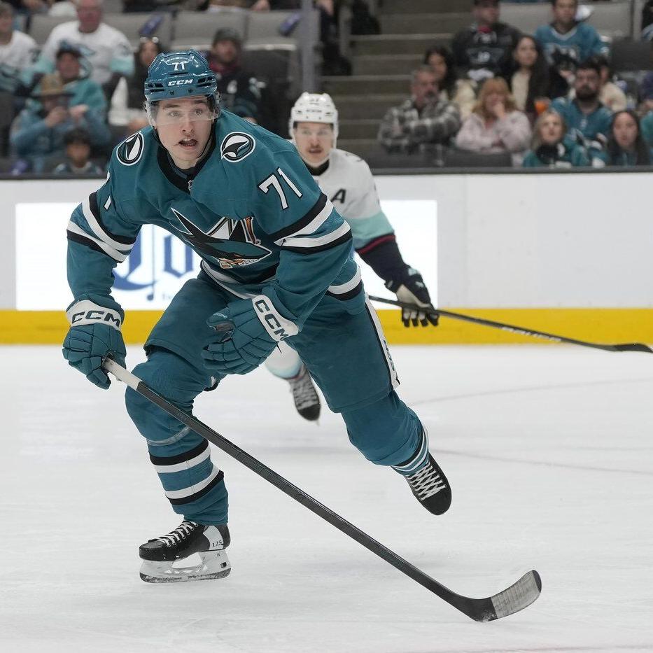 San Jose Sharks forward Macklin Celebrini named NHL rookie of the month
